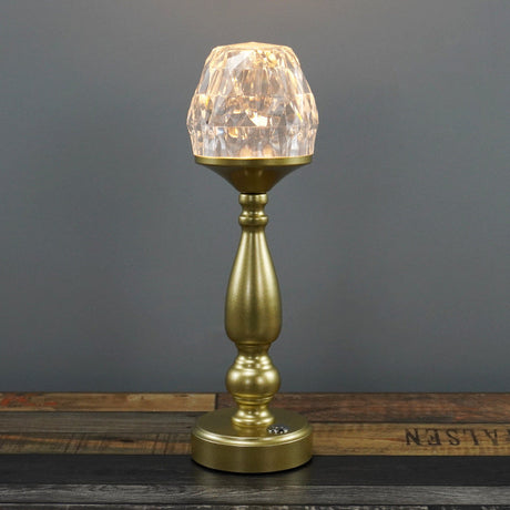 Retro kreative Gem-Säulen-Plastik-Metall-LED-Touch-Tischlampe MILA Sverige