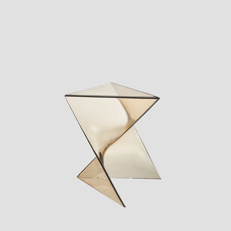 Sido Bord Modern Akryl Twist Design Carvallo