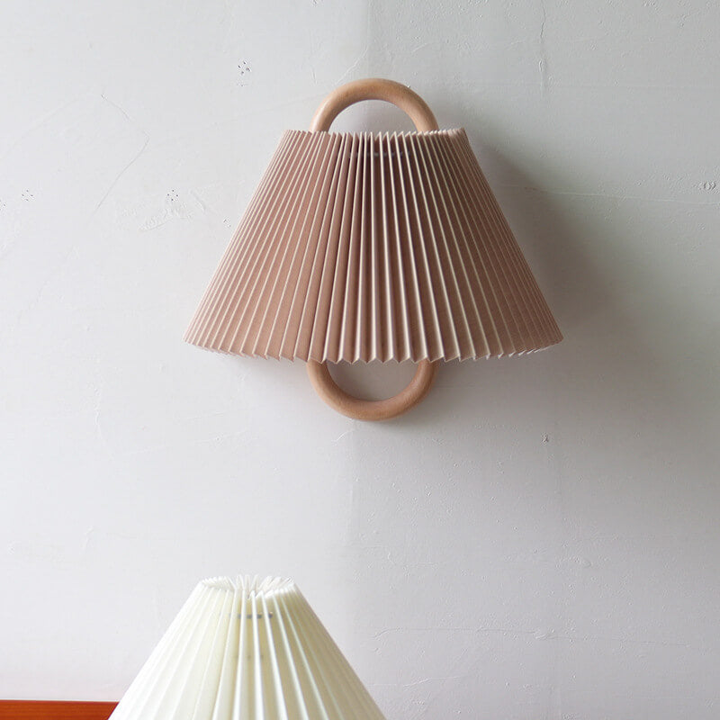 Vägglampa Modern Trä Tyg Sconcelampa Carvallo