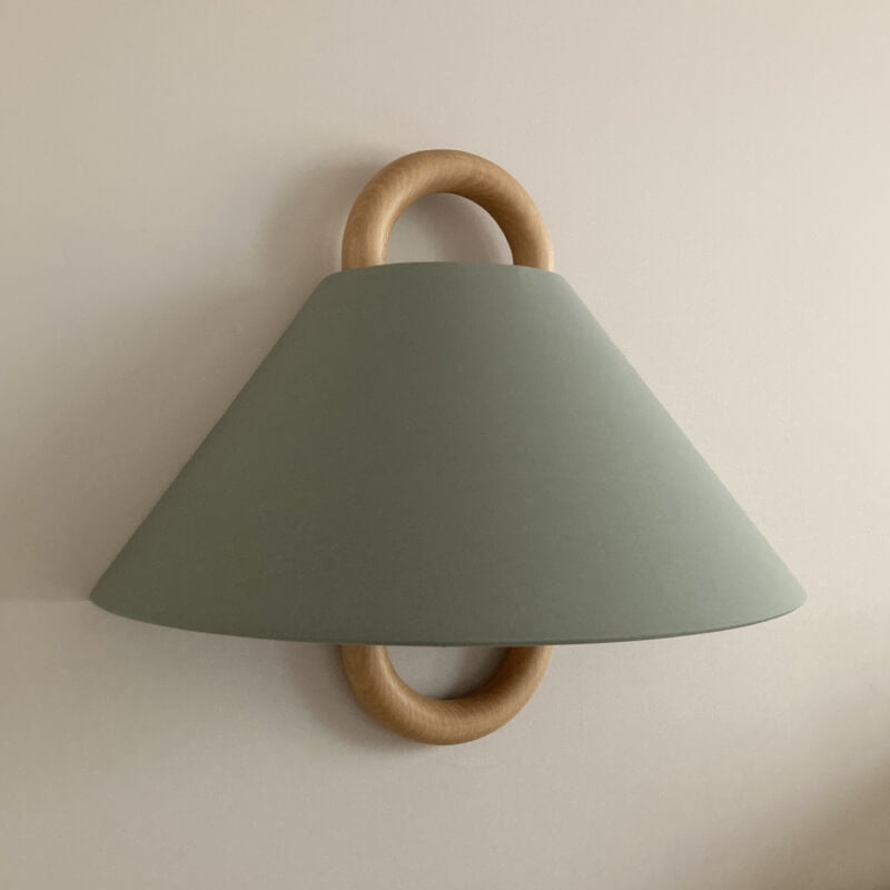 Vägglampa Modern Trä Tyg Sconcelampa Carvallo
