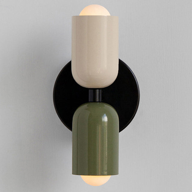 Vägglampa Modern Dubbel Glas Sconce Armatur Carvallo