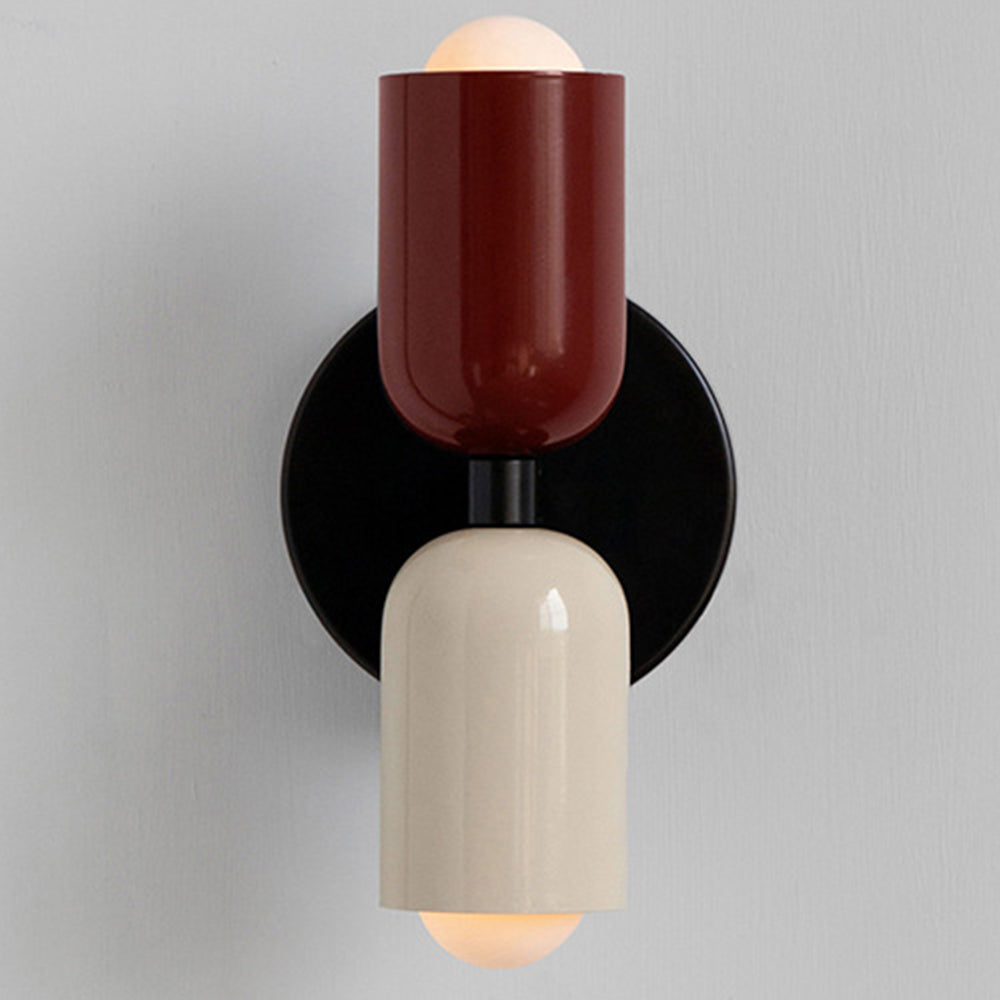 Vägglampa Modern Dubbel Glas Sconce Armatur Carvallo