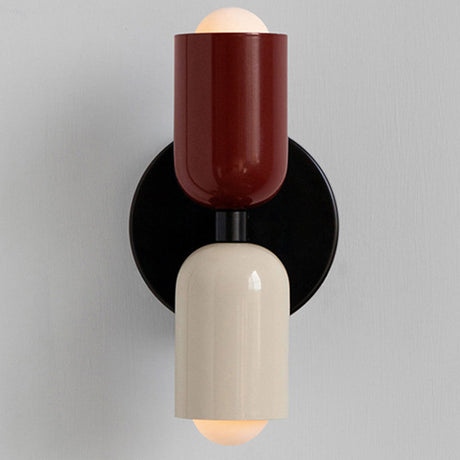 Vägglampa Modern Dubbel Glas Sconce Armatur Carvallo