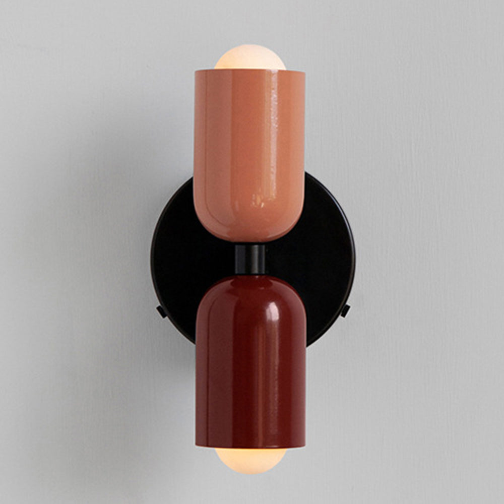 Vägglampa Modern Dubbel Glas Sconce Armatur Carvallo