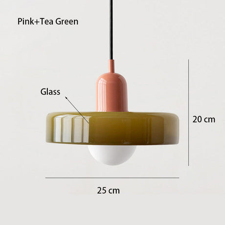 Nordisk Retro Glaskrona Lampa – Justerbar Höjd Modern Belysningsarmatur för Matrum och Vardagsrum Carvallo