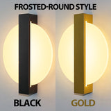 Modern LED Vägglampa med Guldblad Finish – Akryl Väggsconse för Inomhus Sovrum och Vardagsrum Belysning Carvallo