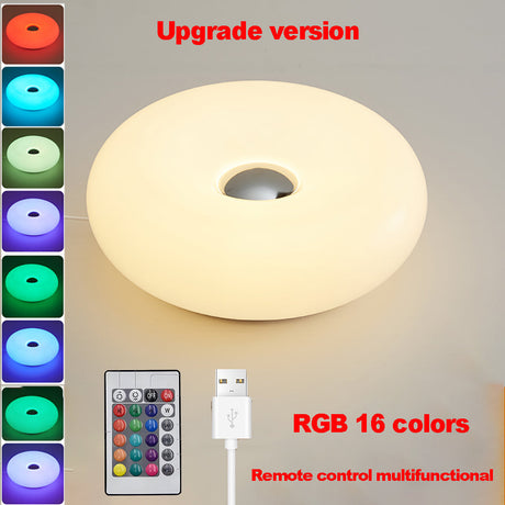 USB Bordslampa med Touch Control och RGB Färgväxling – Dimbar Säng- eller Skrivbordslampa för Sovrum och Vardagsrum Carvallo