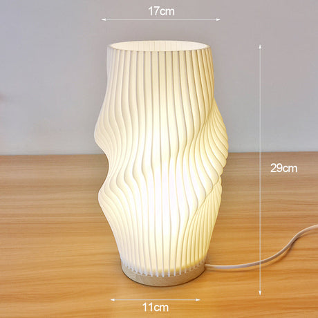 3D Utskriven Skrivbordslampa – Stilig Bordslampa för Sovrum, Kafé eller Studieområde Carvallo