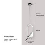 Svart Nordisk Skata LED Pendellampa – Stilig Inomhuschandelier för Kök och Sovrum Belysning Carvallo