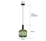 Färgglad Retro Glas Pendellampa – Kreativ LED Hängande Lampa för Vardagsrum och Sovrum Carvallo