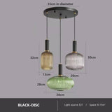 Färgglad Retro Glas Pendellampa – Kreativ LED Hängande Lampa för Vardagsrum och Sovrum Carvallo
