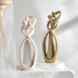 LoverBond Staty - Sandsten Abstrakt Tidlös Kärleksstaty Carvallo