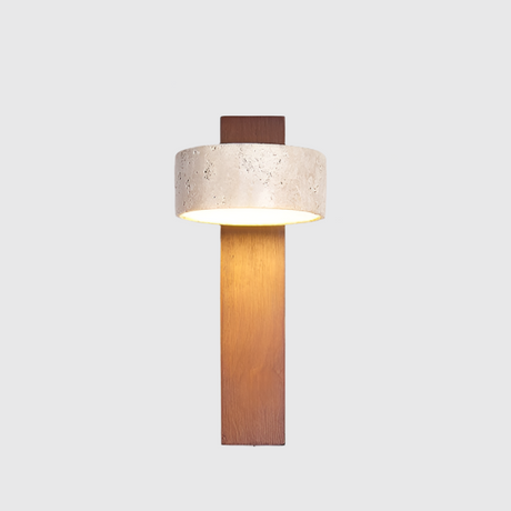 Travertin Vägghängd Lampa – Wabi Sabi Stil Vägglampa för Moderna Interiörer Carvallo
