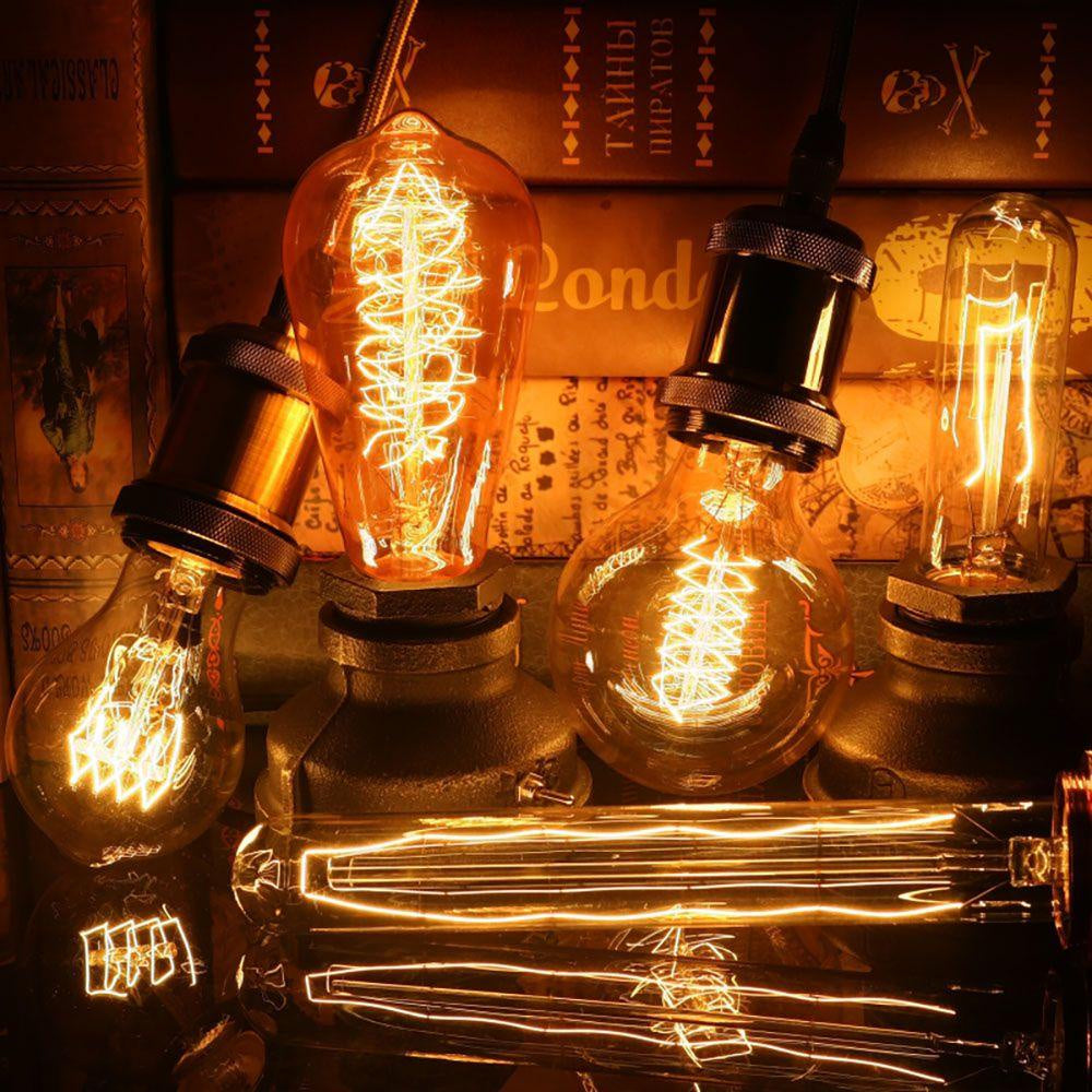 Vintage Edison-lampa Dekorativa Dimbara Ljus Carvallo