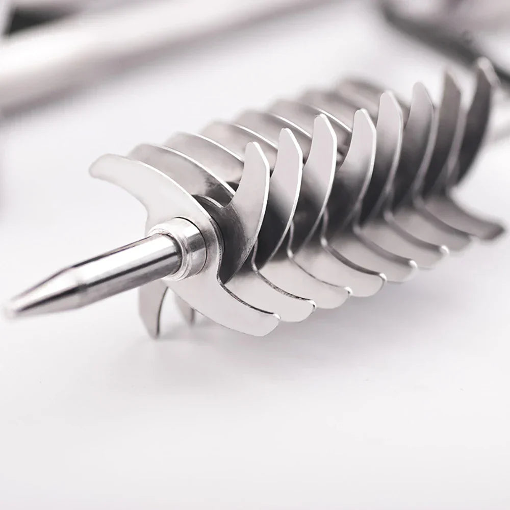 Carvallo HerbaCut Inox | Manuell rostfri kvarn för persilja, koriander & örter | 1 styck | Kompakt & Rostfri Carvallo