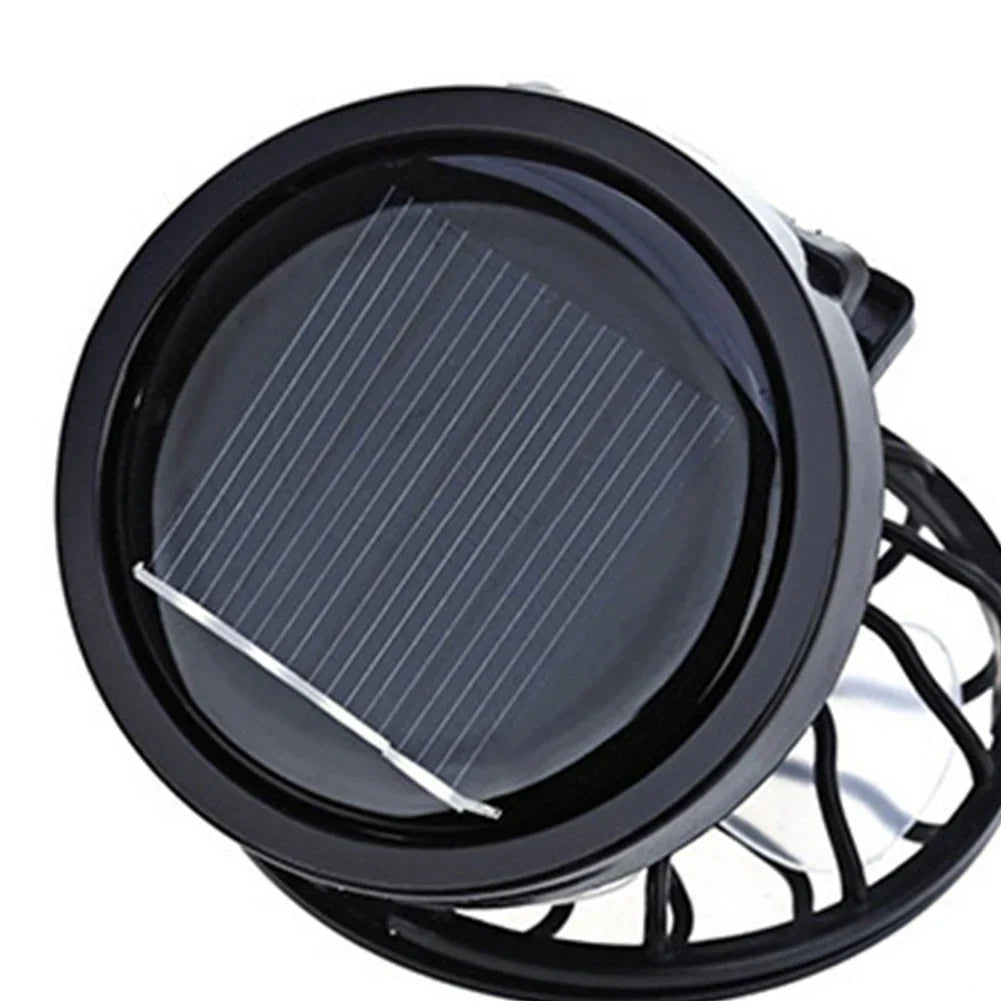 Carvallo-Ventilator SunBreeze ClipFan | Mini-Klämfläkt med solpanel | För utomhusaktiviteter, resor & sport | Handsfree-kylning Carvallo