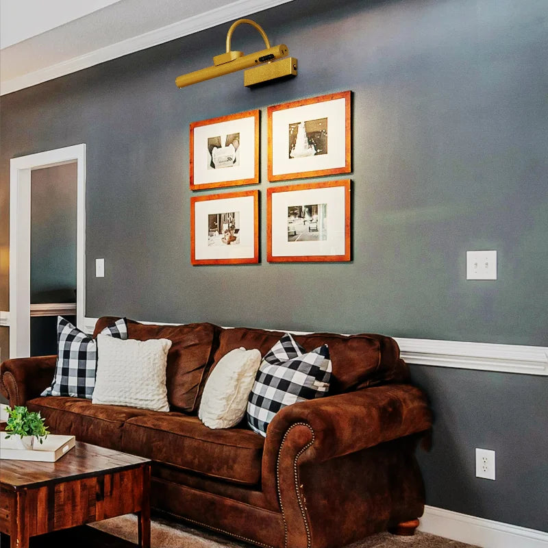 Royallure 4000mAh Trådlös Bildlampa med Fjärrkontroll, Uppladdningsbar Konstvägglampa Carvallo