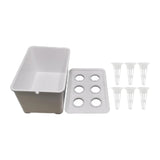 Carvallo System | Inomhus Hydrokultur Set | Högpresterande växtlåda med 6 korgar | För balkong, kontor & trädgård | 18 × 12 × 10,5 cm Carvallo