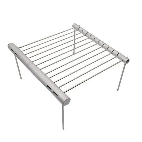 Carvallo Pocket Bärbar BBQ-Grill i rostfritt stål | Fällbar & kompakt | För 3–5 personer | 30 × 27,5 × 15,5 cm Carvallo