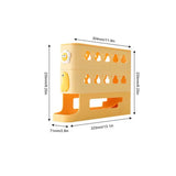 Carvallo Ägghållare för kylskåp | 3-lagers rullorganisatör | Platsbesparande & stötsäker | För upp till 24 ägg | 33,3 × 7,1 × 23,5 cm Carvallo