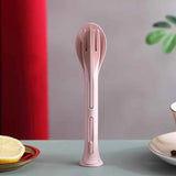 Carvallo Resebestick | 3-delat set av vetefält | Med etui | Återanvändbar och miljövänlig | För skola, kontor och utomhus Carvallo