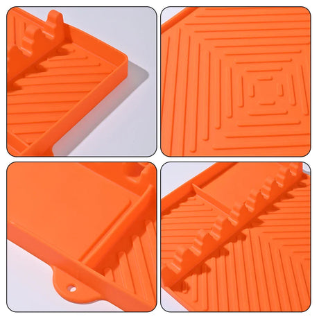 Carvallo Rektangulär Silikon-Uppläggningsmatta | Värmebeständig & Diskmaskinssäker | Oljeuppsamlings- och Avtorkningsmatta för Kök & Ugn Carvallo