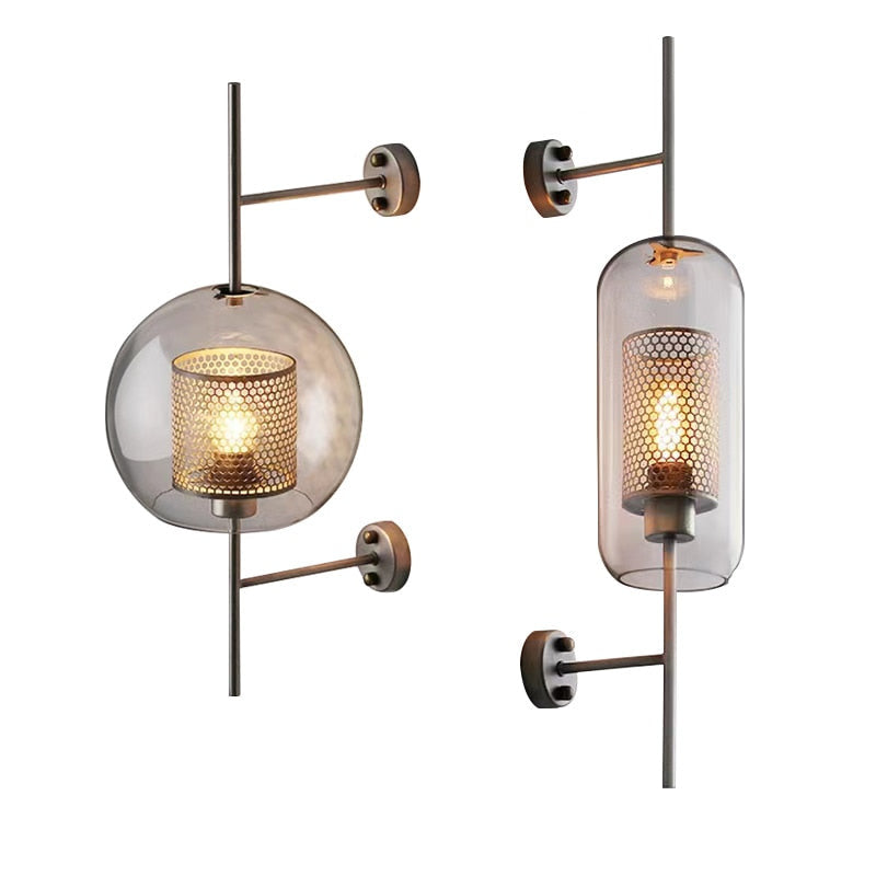 Rayvia Adriel - Modern honungskaka mässing & glas vägglampa Carvallo