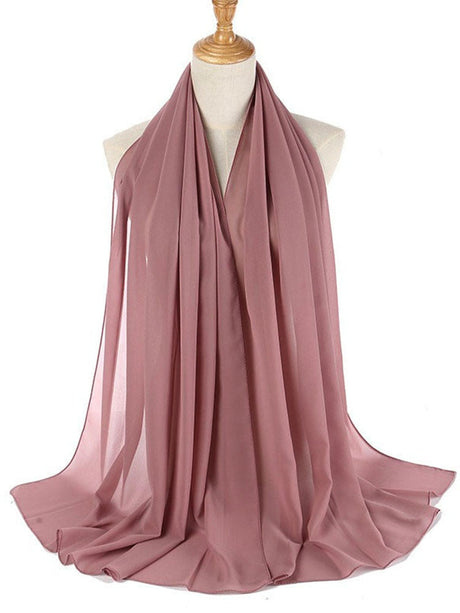 Chiffon Hijab pannband-Clothes for women-Bellasverige-Ros rosa-Hemnix