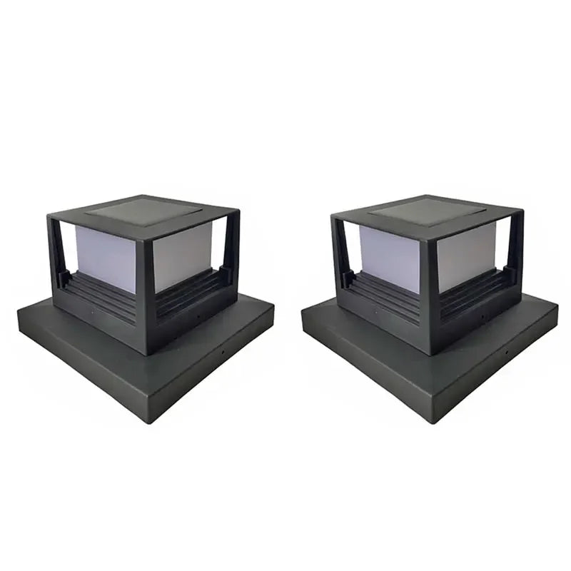 Carvallo DuoLight Solar-pollux LED | IP54 vattentät | Vit & varmvit | För staket, terrass & trädgårdspollux Carvallo