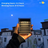 Solar LED Vägglampa för trädgård – Solardriven utomhusbelysning för terrass och trädgård Carvallo