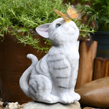 CatGlow Light - Solardriven katt skulptur för utomhusbelysning Carvallo