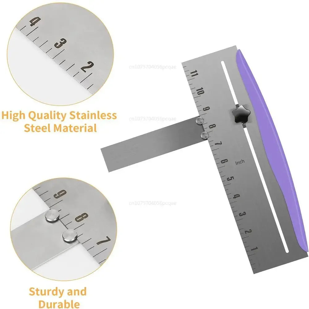 Carvallo rostfritt stål degskrapa | Med måttskala & PP-handtag | Värmebeständig & rostfri | För kök, bageri & gastronomi Carvallo