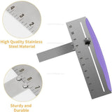 Carvallo rostfritt stål degskrapa | Med måttskala & PP-handtag | Värmebeständig & rostfri | För kök, bageri & gastronomi Carvallo