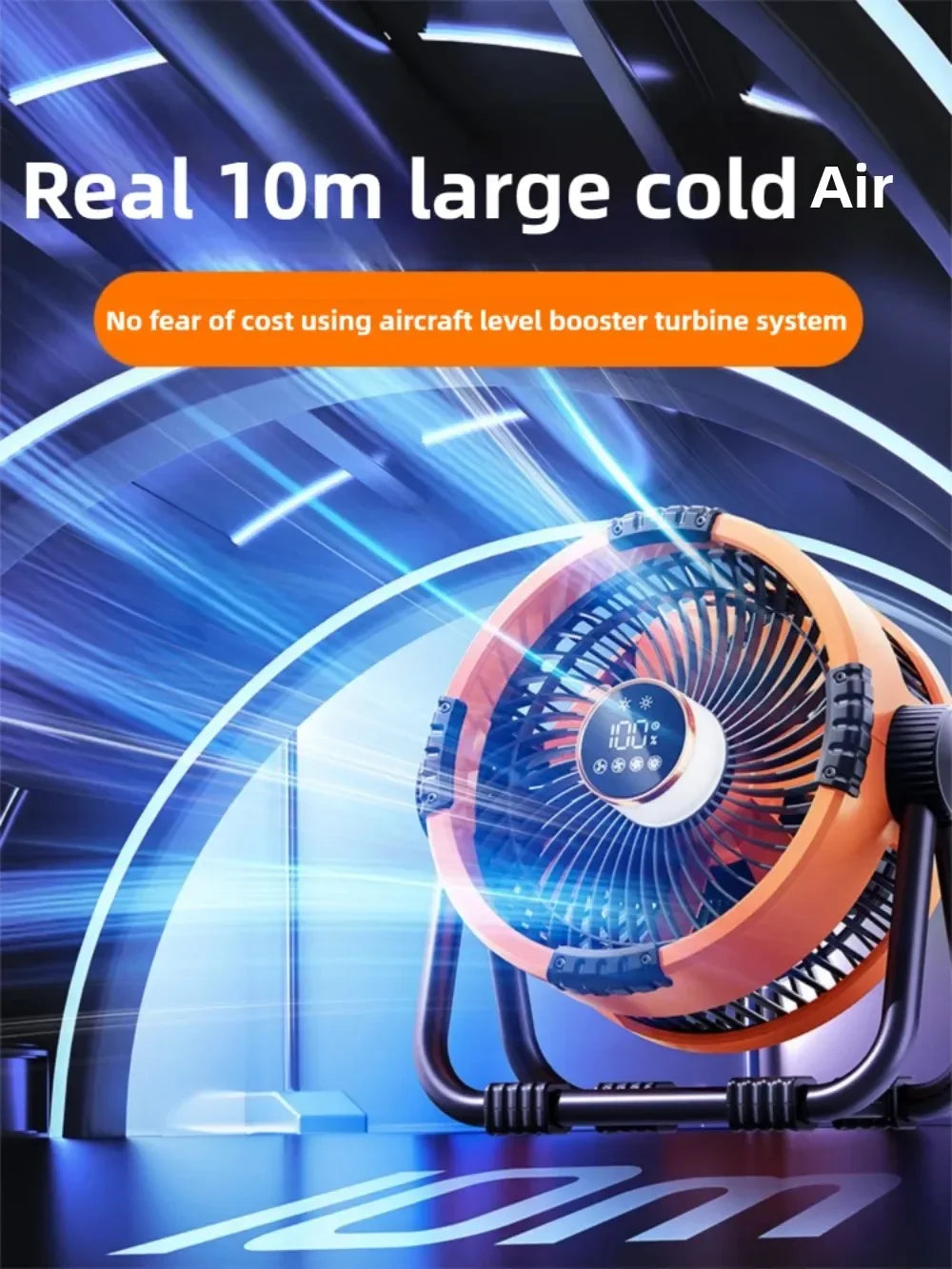 Carvallo NightCool | 4-i-1 Fläkt & Nattlampa | 20000mAh Batteri | Hängande & Stående Användning Carvallo