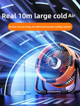 Carvallo NightCool | 4-i-1 Fläkt & Nattlampa | 20000mAh Batteri | Hängande & Stående Användning Carvallo