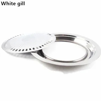 Carvallo Grill Rökfri Grillpanna | Non-stick & Rostfritt stål | För Gas-, El- & Keramikspisar | Ø 30 cm Carvallo