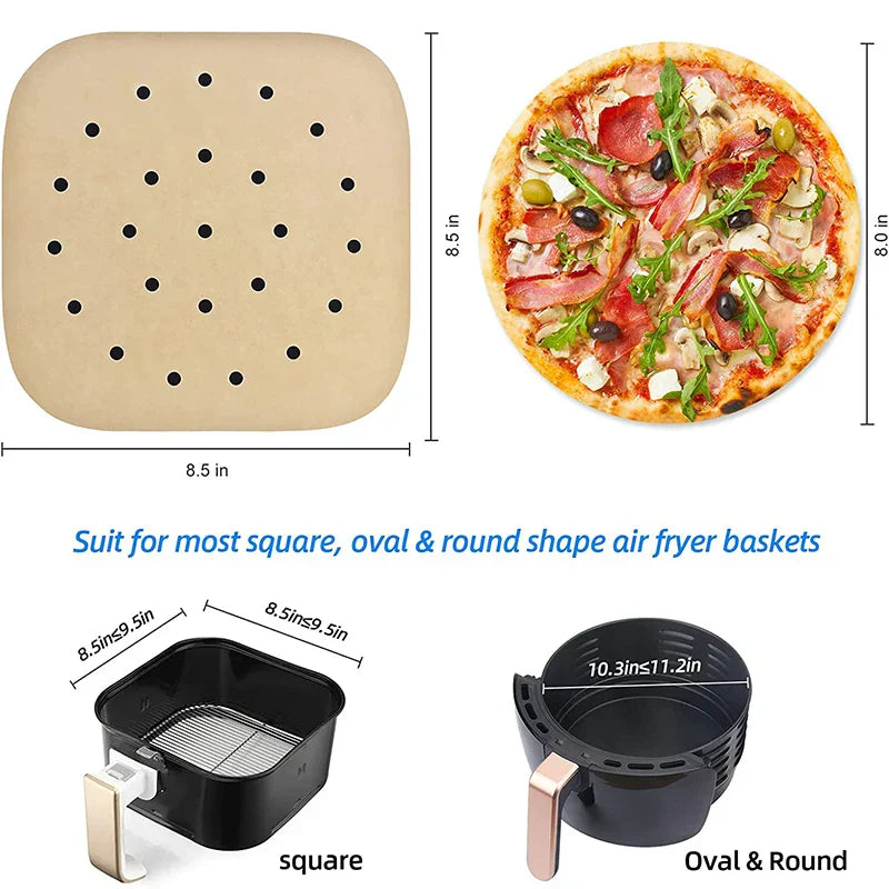 Carvallo-Papper Crispina | 100 styck | Non-stick & värmebeständig | Fyrkantig & perforerad Carvallo