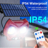 Carvallo Solar Vägglampa Uggla | Rörelsesensor & 3 Läge för Ljus | Väderbeständig IP54 | Trädgårdsdekor Carvallo