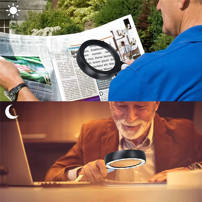 Royaleva Optisk Förstoringsglas 30X Handhållen Seniorer Läsförstoring För Läsning Carvallo