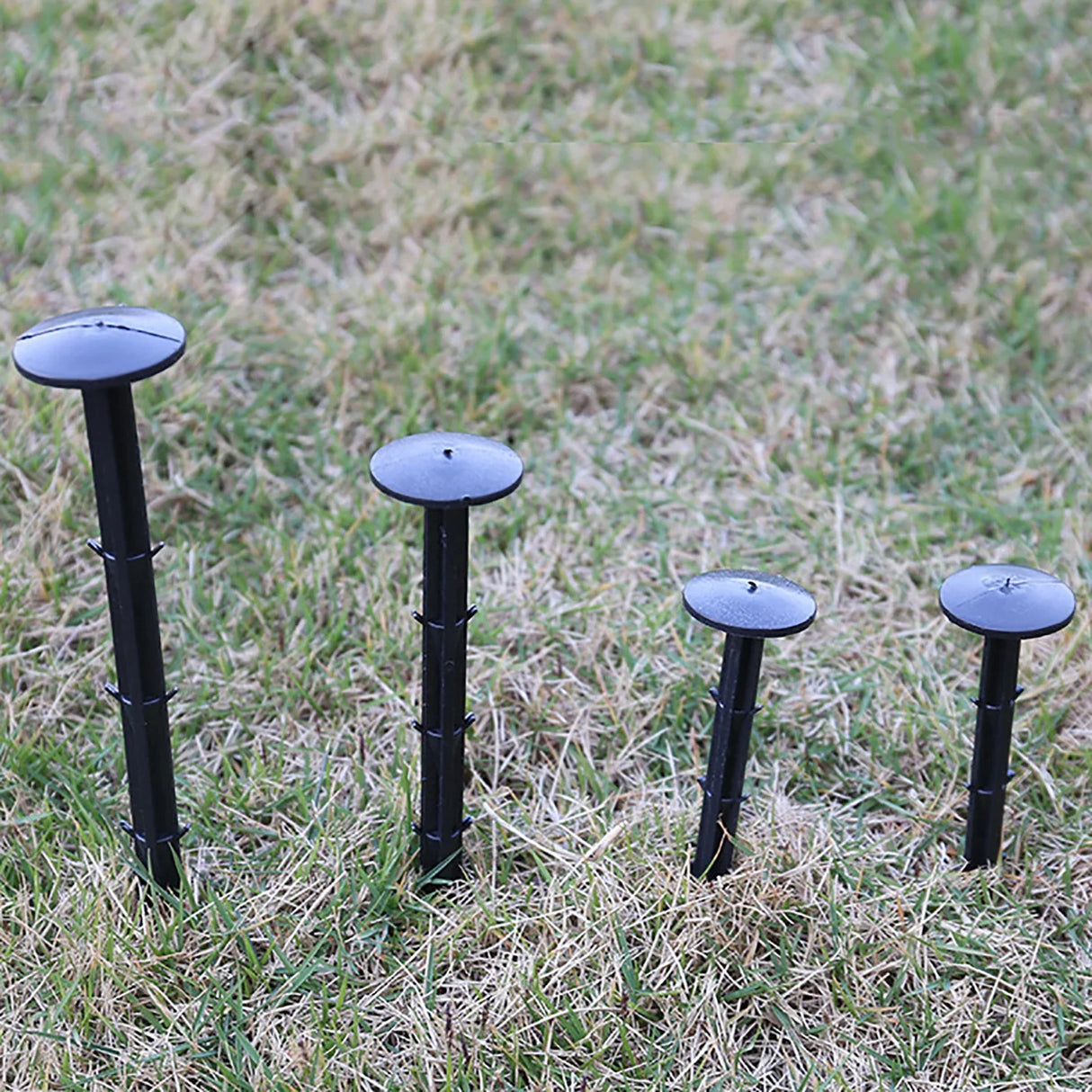 Carvallo jordankare för trädgårdsfolie & nät | 50 stycken | Med spikar för säker hållning – 11–25 cm längd Carvallo