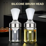 Carvallo Silikon-Oljepensel med Flaska | Leakagefri Dispenser för Olja, Marinader & Honung | 135 ml / 150 ml | För BBQ & Bakning Carvallo