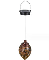 Carvallo SolArt Solär Trädgårdslampa Droppform | Vattentät & Projektionseffekt | Metall | För Balkong, Terrass & Utomhusområde Carvallo