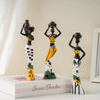 3 Pcs Oluwo Harvest Guardians Färgglada Handgjorda Figurer Carvallo