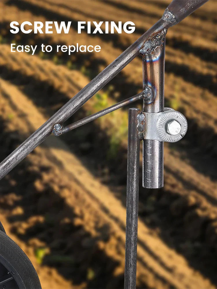 Carvallo TerraRex Duo | Handgjord av manganstål | För ogräsrensning & jords uppluckring | Utan handtag Carvallo