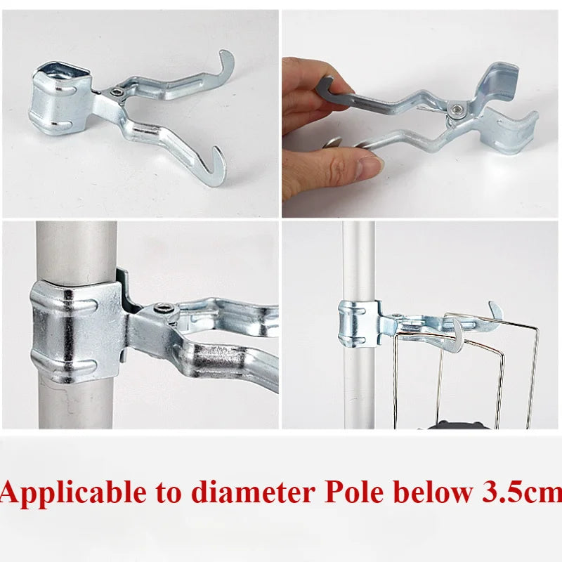 Carvallo-Klemme GripHook Pro | Rutschfeste Universalhållare | För tältstänger, bord & utomhus-hakar Carvallo