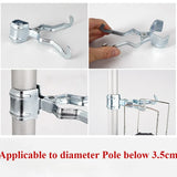 Carvallo-Klemme GripHook Pro | Rutschfeste Universalhållare | För tältstänger, bord & utomhus-hakar Carvallo