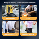 Carvallo Clip-Ventilator AeroClip | Med LED & Powerbank | USB-laddningsbar | För midja, hals & utomhus Carvallo