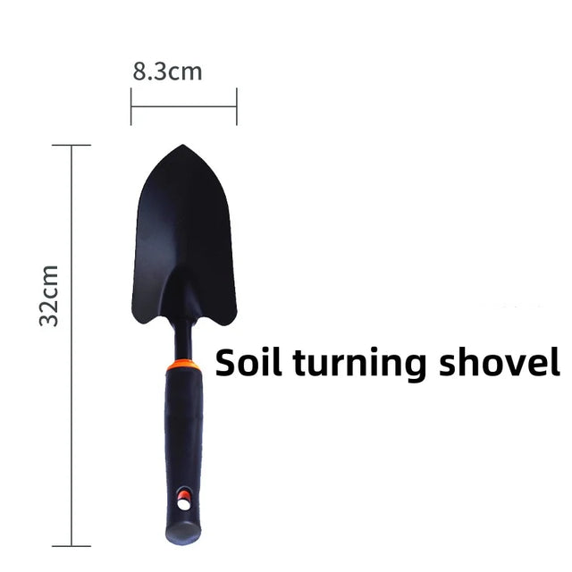 Carvallo Trädgårdsredskap 2-i-1 Hacka & Raka | Robust Kombi-verktyg med 5 tänder | Av kolstål | För rabatter och ogräsborttagning Carvallo