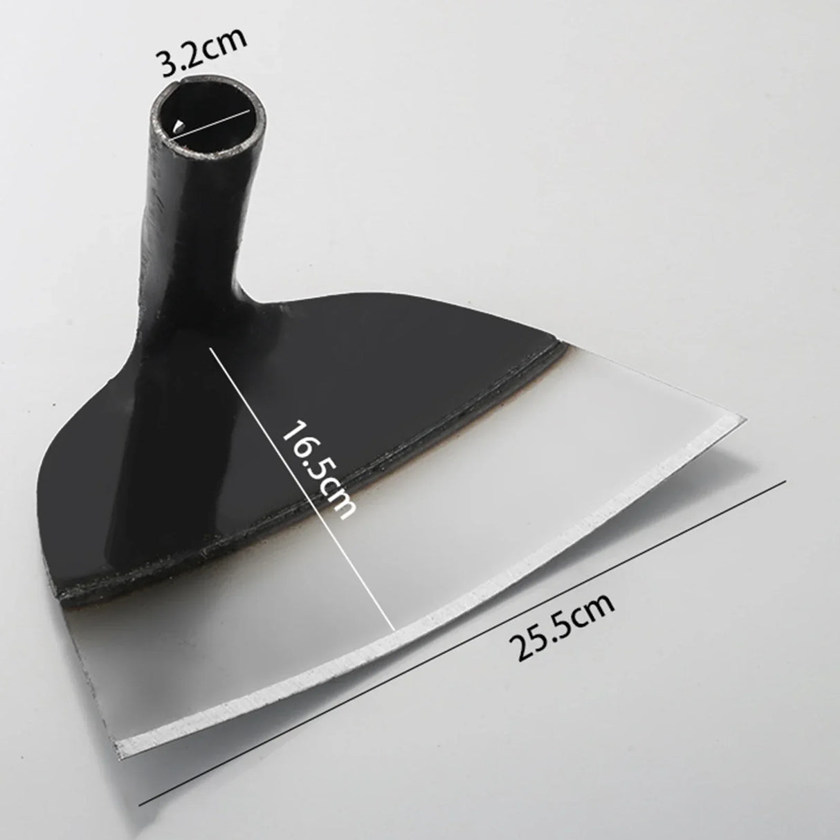 Carvallo Handhacka utan skaft | Högkvalitativ ogräshacka av kolstål | För rensning, jordlossa och grönsaksodling – Olika storlekar Carvallo