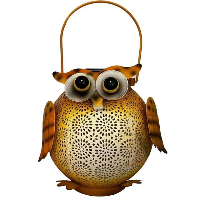 Carvallo Solar-Djurlykta | Handgjord trädgårdslampa med djurmotiv | Solenergi & väderbeständig | För terrass, balkong & trädgård Carvallo